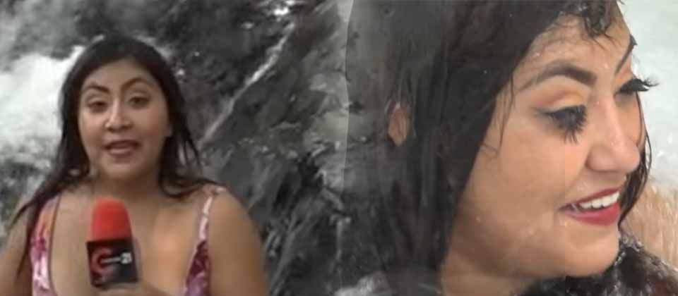 Periodista salvadoreña pierde una «pestaña» cuando realizaba una nota