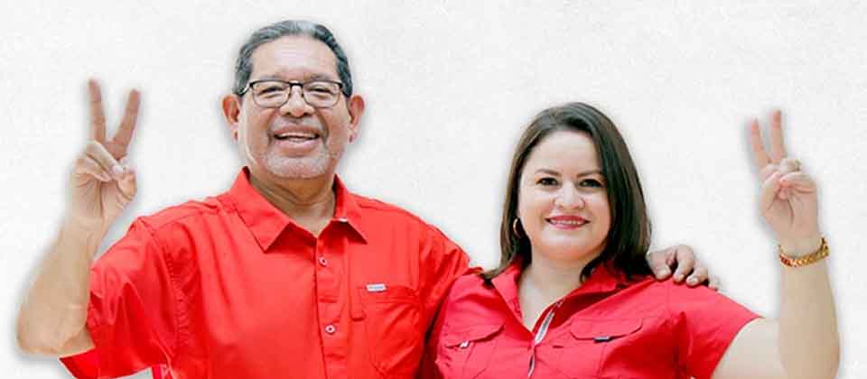 Simón Paz confirma Dina Argueta será su compañera para ganar el FMLN