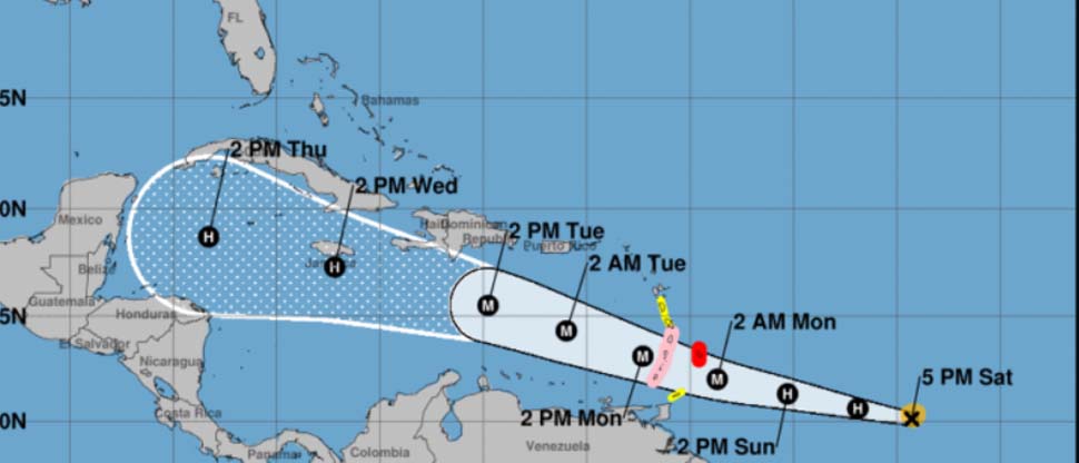 Tormenta Tropical Beryl se convierte en huracán