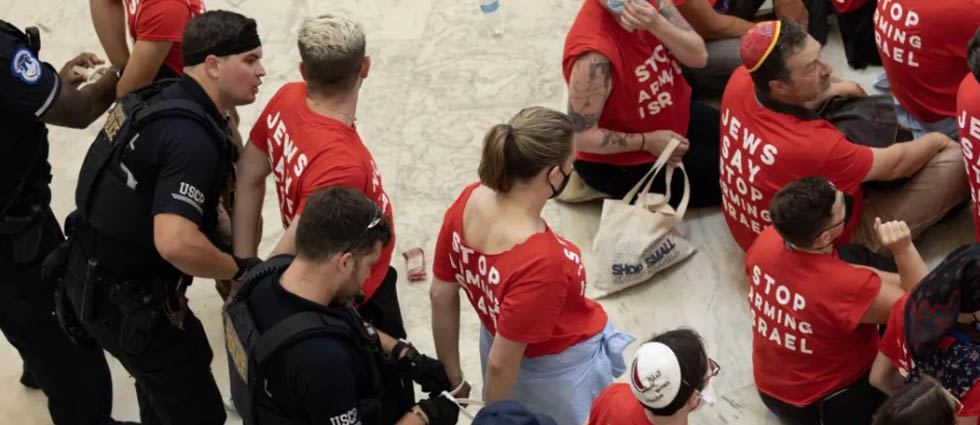 EUA: policías capturan a 200 personas tras protesta en el Congreso por la visita del primer ministro de Israel