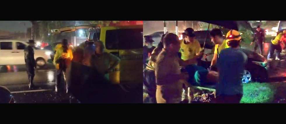 Dos mujeres resultan lesionadas tras accidente frente a la UES