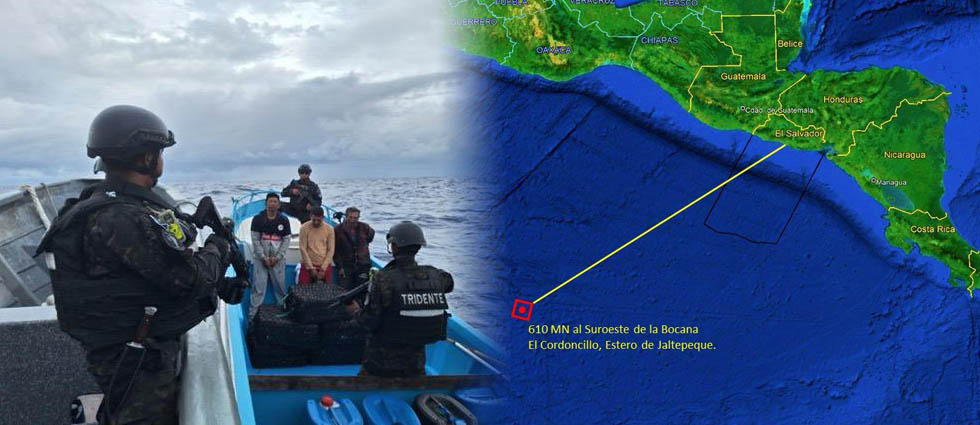 Marina intercepta otra embarcación que llevaba $19 millones en droga
