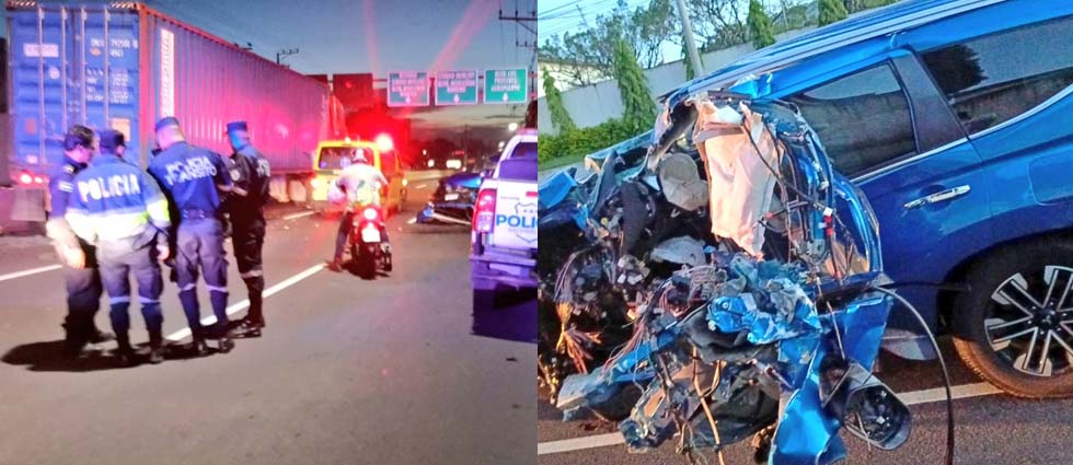 Conductor sale vivo de milagro tras fuerte accidente carretera al puerto de La Libertad