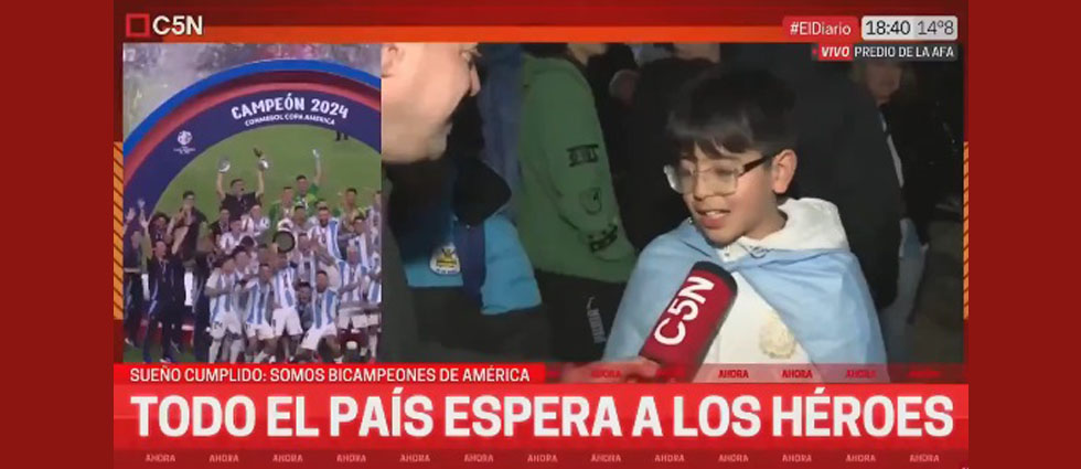 Se viraliza niño argentino que calificó participación de Shakira en la Copa como «un show de mi…»