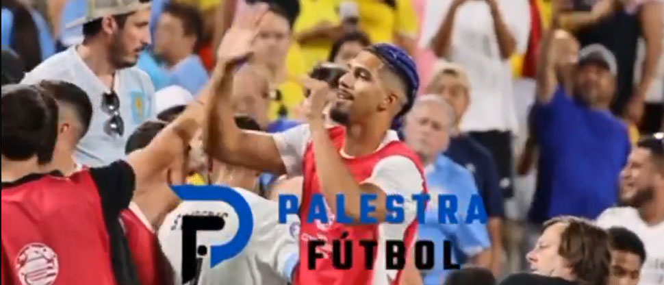 Exhiben a jugador de Uruguay y del Barcelona provocando a los fanáticos colombianos