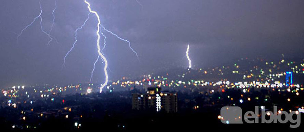 Reportan lluvias y actividad eléctrica en La Libertad, La Paz, San Vicente, Usulután, Morazán y La Unión