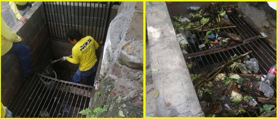 MOP sigue realizando labores de limpieza de tragantes y alcantarillas