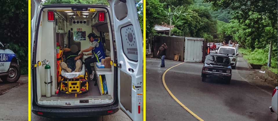 Conductor de camión termina lesionado tras volcar en carretera Panamericana