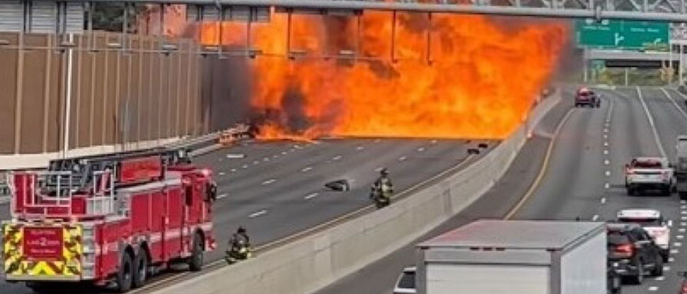 E.E.U.U: Impactante explosión de un camión con químicos en Nueva Jersey