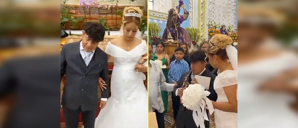 Novio llega borracho a su boda tras salir de su despedida de soltero