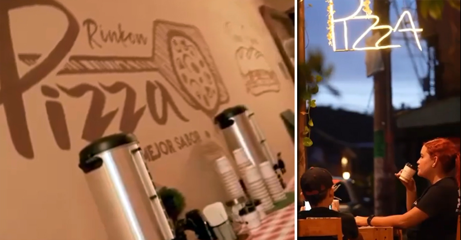 Restaurante Rinkon Pizza en Ataco, es beneficiado con donación de café del Presidente Bukele