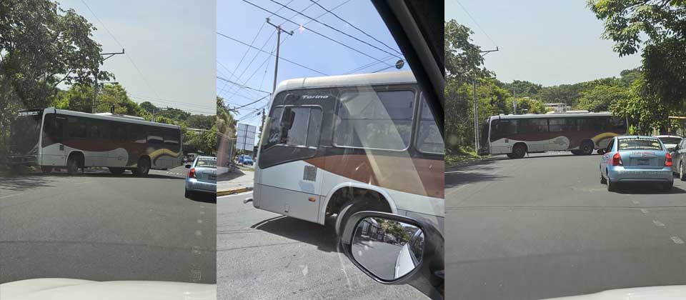 Denuncian a buseros de la ruta 26 de realizar giro indebido en San Marcos