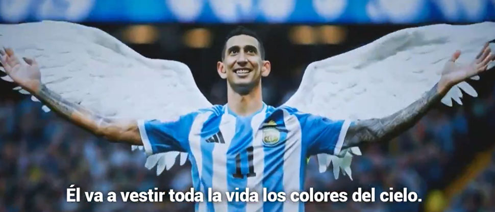 Federación de fútbol argentino despide a Di María con un emotivo vídeo
