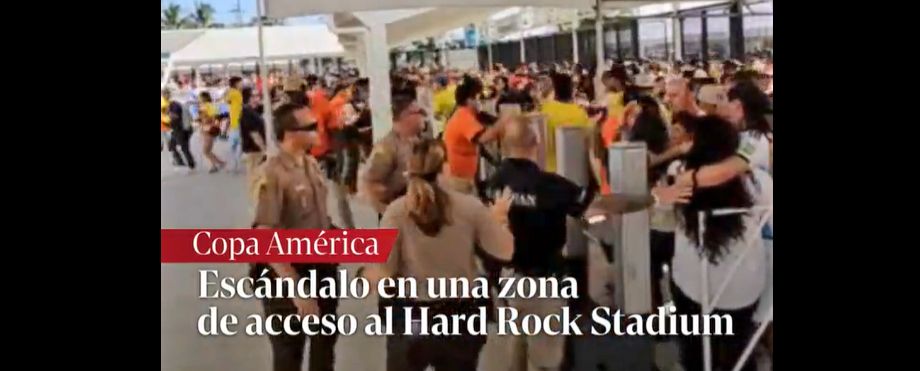 Reportan disturbios en el Hard Rock Stadium donde se jugará la final de la Copa América