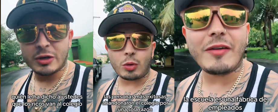El Ricky afirma que para ser exitoso no hay que «estudiar»