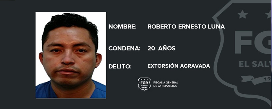 20 años de cárcel para extorsionista de San Miguel