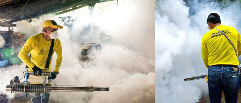 Reos en fase de confianza se suman a la jornada de fumigación por la alerta epidemiológica por dengue