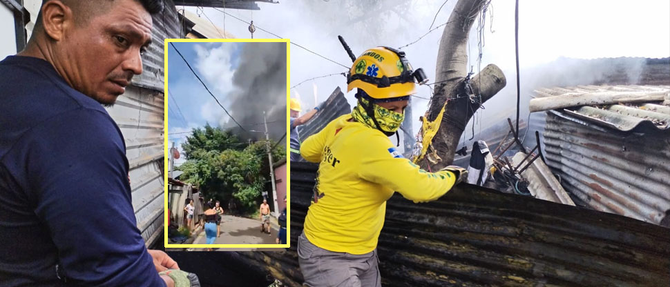 Reportan tres viviendas incendiadas en barrio Candelaria de San Salvador
