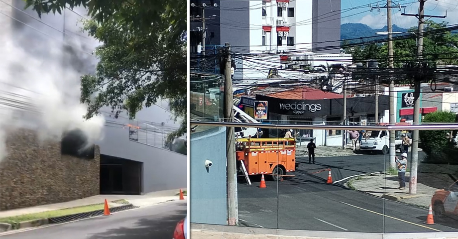 Reportan cables del tendido eléctrico incendiándose en colonia Escalón