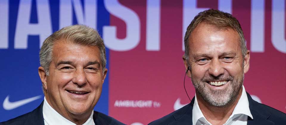 Laporta promete que si vuelve a quedar como presidente «Flick será su técnico»