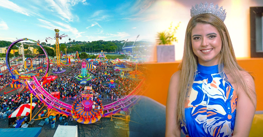 Reina de las fiestas agostinas invita a los salvadoreños a disfrutar de Sivar Land