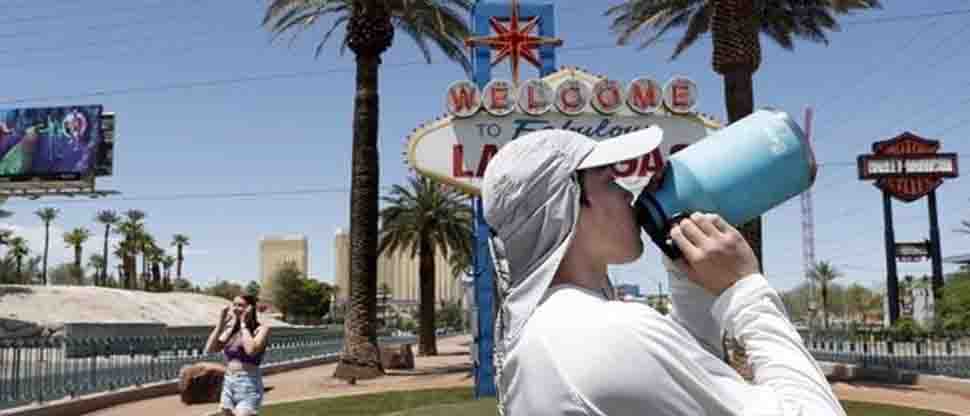Las Vegas registró 48.9 grados centígrados, la temperatura diaria más alta en su historia