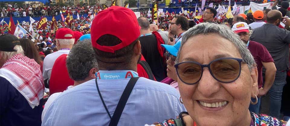 Lorena Peña afirma desde Venezuela que se vive un clima de tranquilidad