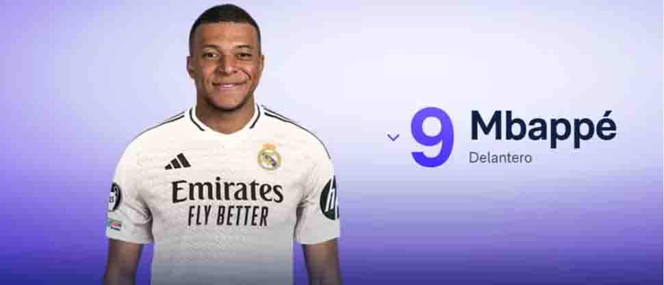 Real Madrid anuncia que Mbappé lucirá el 9 y ya tiene fecha de presentación