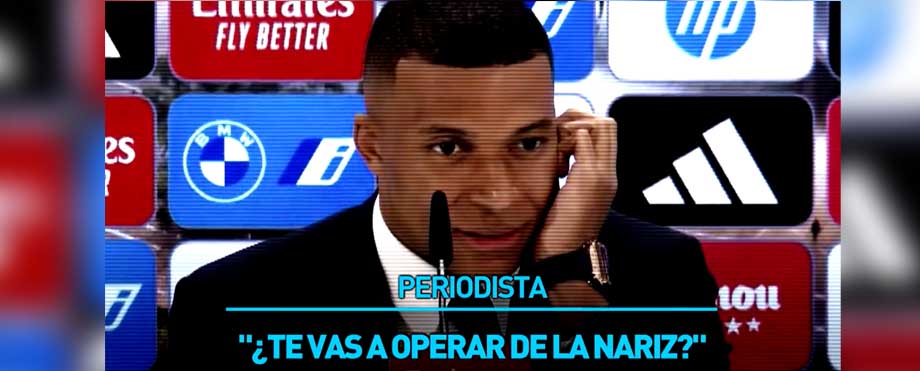 Es en serio: le preguntan a Mbappé ¿cuándo se va a operar la nariz?