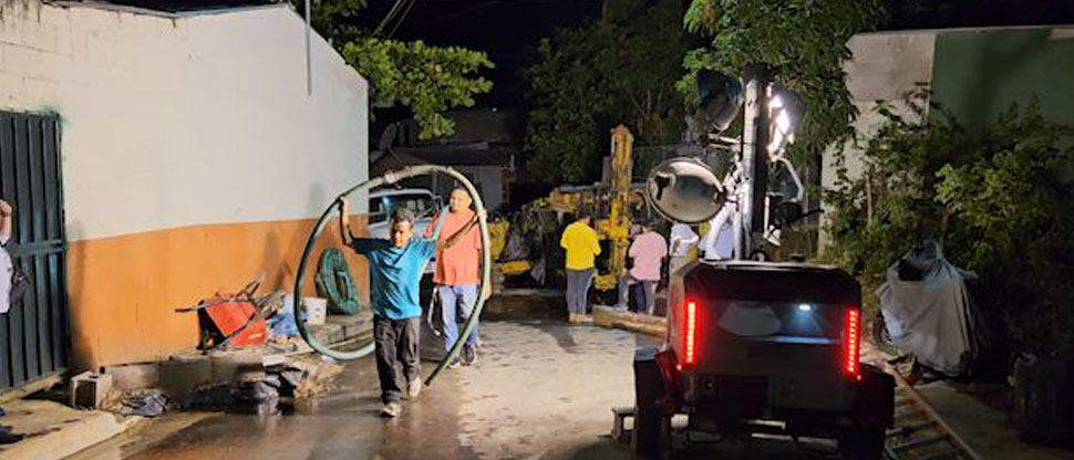 MOP trabajó en colonia Montelimar para drenar alcantarillas y evitar más inundaciones