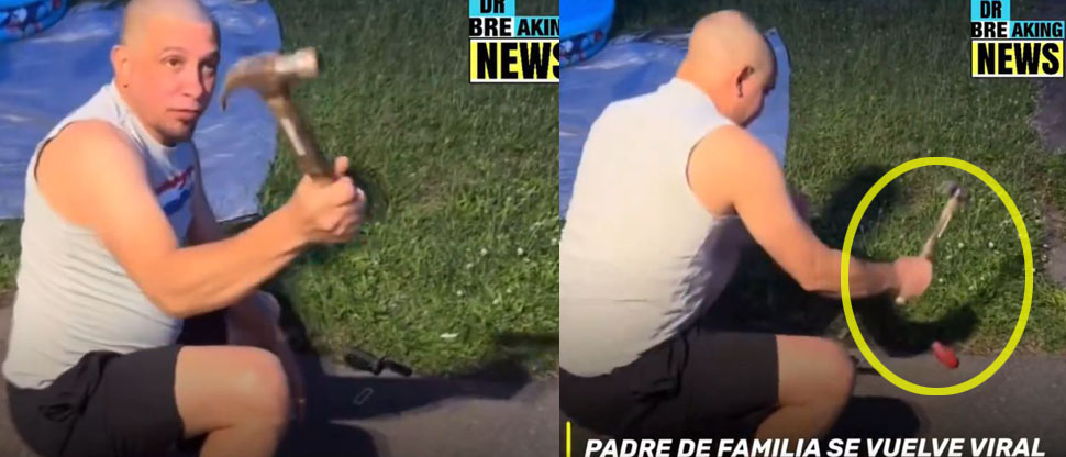 E.E.U.U: Hombre se vuelve viral al destruir cigarros electrónicos de sus hijos