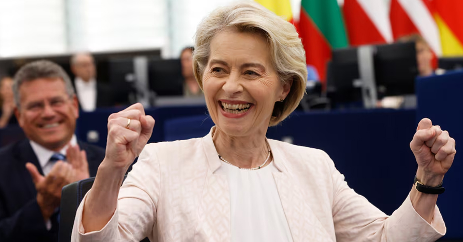 Parlamento Europeo vota a favor de elegir por un segundo Mandato a Ursula von der Leyen