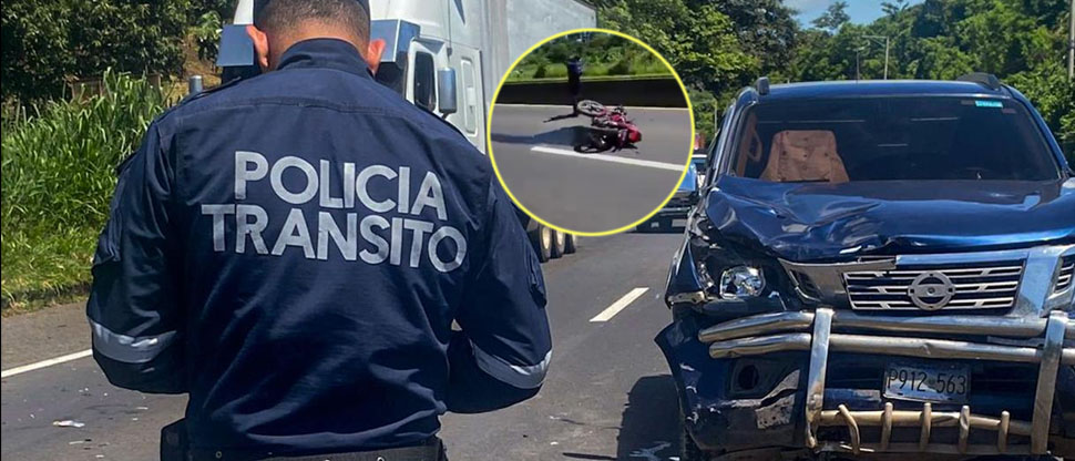 Reportan motocilcista fallecido tras ser arrollado por un vehículo en carretera a Santa Ana