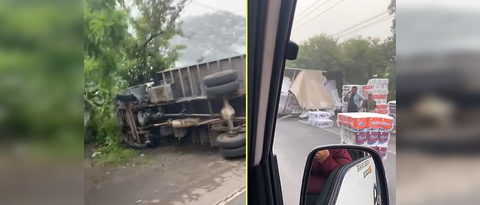 Conductor pierde el control de camión y vuelca en carretera Troncal del ...