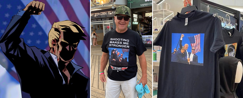 Salen a la venta camisetas y otros artículos en apoyo a Donald Trump tras atentado