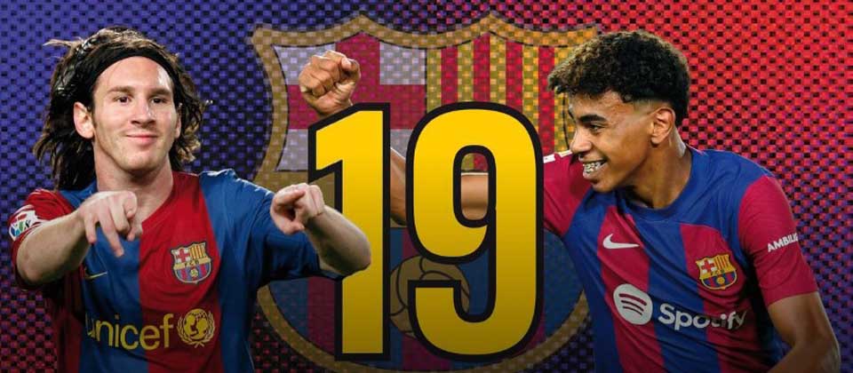 Lamine Yamal usará el 19 en el Barcelona