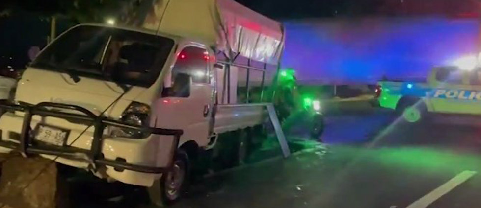 Cuatro lesionados tras accidente en la alameda Manuel Enrique Araujo