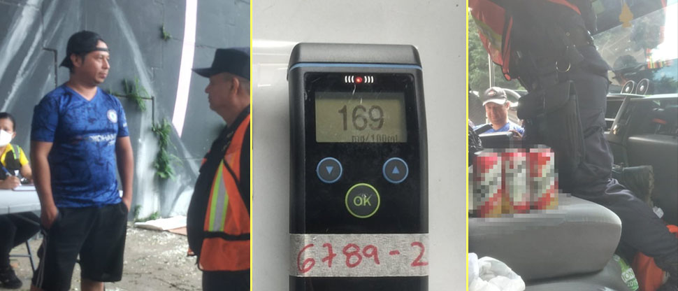 Tomaba cervezas al mismo tiempo que conducía, pero fue sorprendido en control antidoping