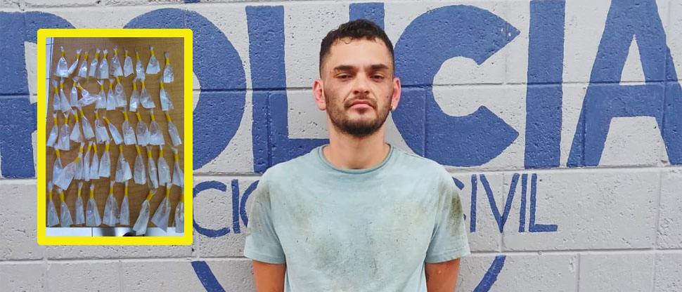 Cae vendedor de sustancias alucinógenas y le decomisan 50 porciones de “polvo blanco” y dinero