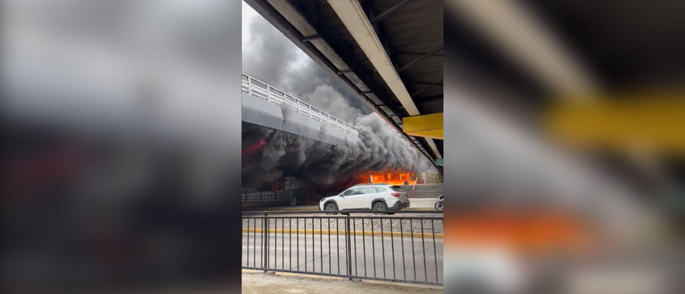 CHILE: Pavoroso incendio se registra en el metro de Santiago provocando pánico