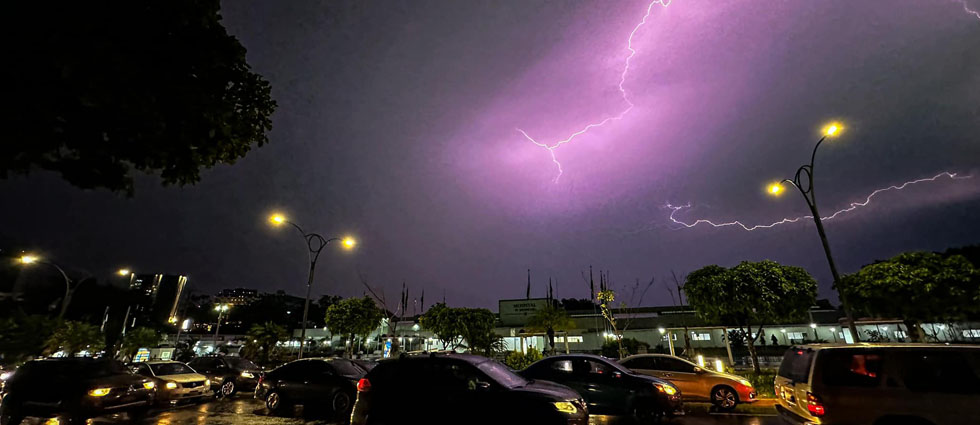 MARN prevé tormentas, vientos de hasta 50 kilómetros por hora y actividad eléctrica intensa para esta noche