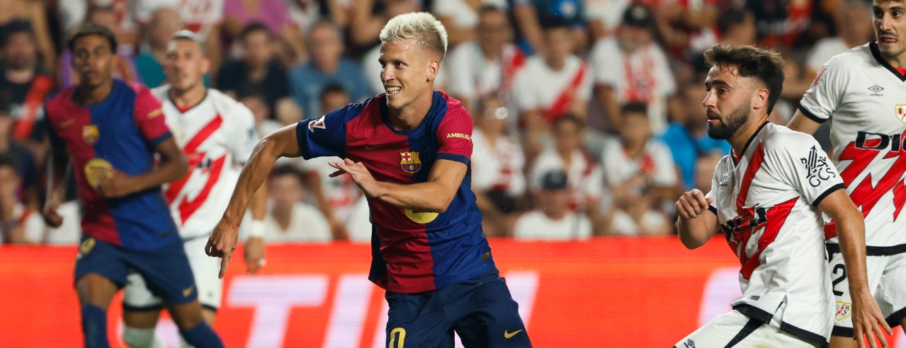 El Barcelona sufre para ganar al Rayo Vallecano