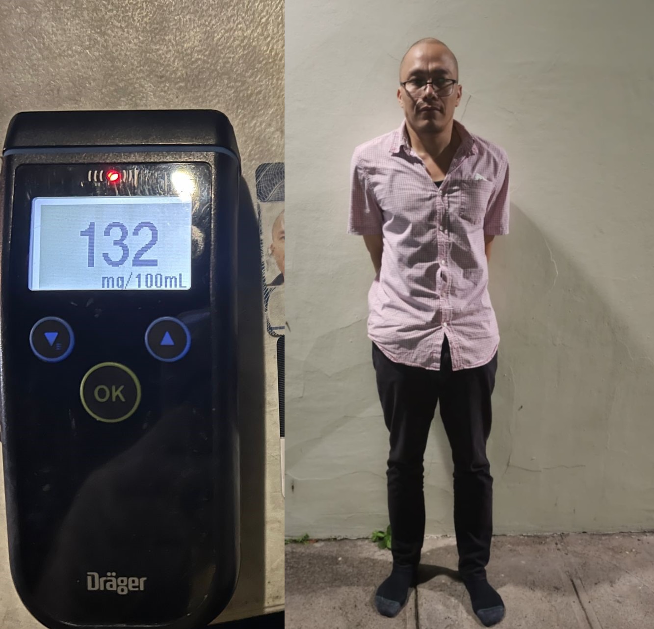 Capturan a conductor temerario en control antidoping