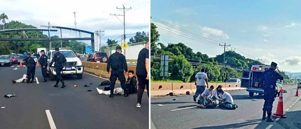 Motociclista atropella a joven que iba en bici y ambos terminan en el hospital