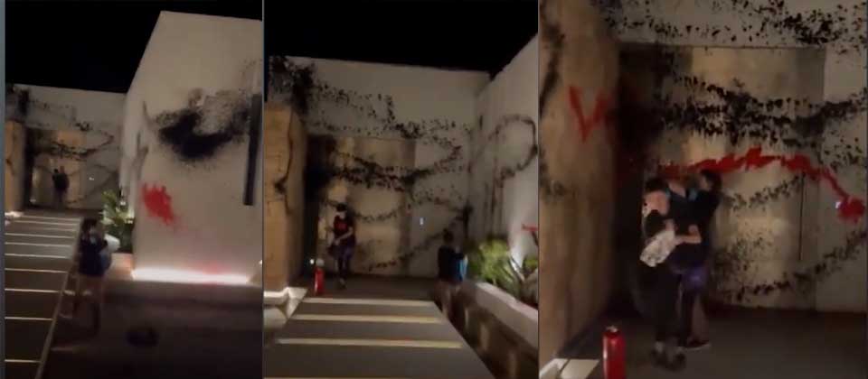 Casa de Messi es vandalizada por activistas climáticos