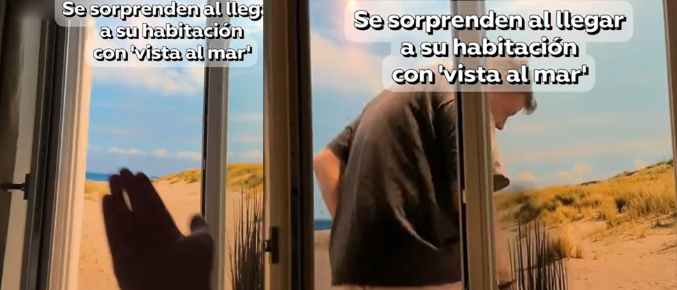 TIMADOS: Pareja alquila un Airbnb con vista al mar y al llegar solo se trataba de una pintura