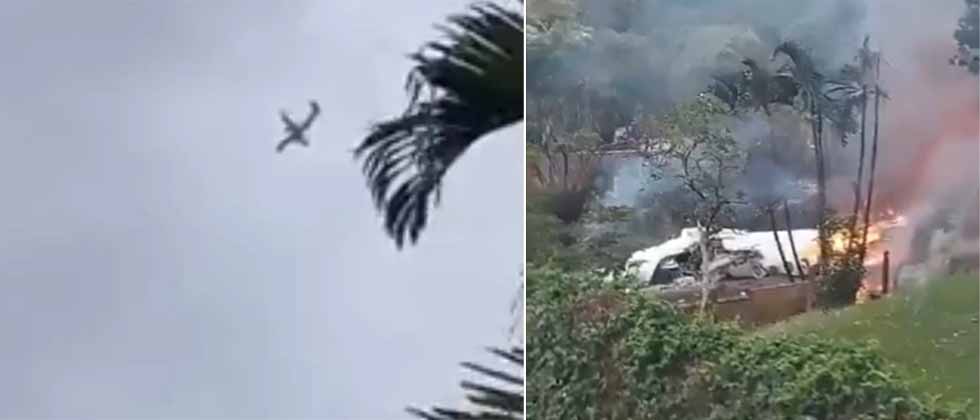 VIDEO: Avión se estrella con 62 personas a bordo en una zona rural de Brasil