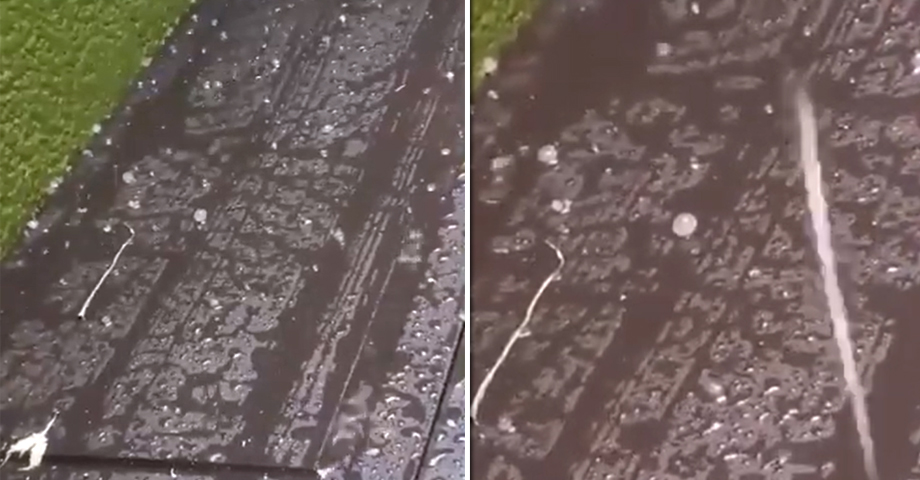 Reportan caída de granizo en San Salvador tras fuertes tormentas