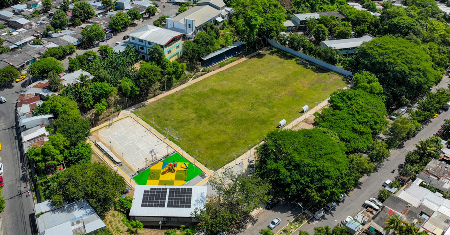 Entregan nuevo centro recreativo y autosostenible en Popotlán, Apopa