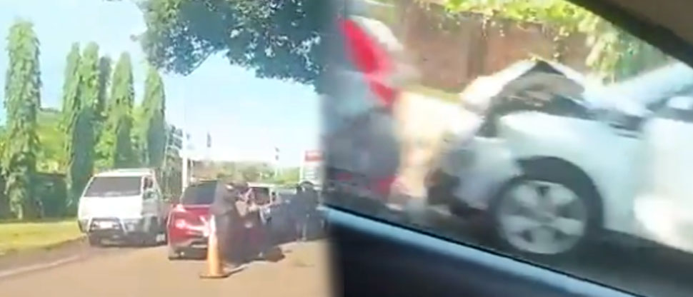 Por no guardar la distancia, conductores provocan múltiple accidente vial